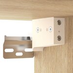 vidaXL Table de chevet murale Chêne sonoma 35x35x20 cm