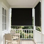 vidaXL Store roulant extérieur protection UV Noir 100 x 230 cm (L x H)