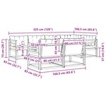 vidaXL Ensemble de canapés d'extérieur 7 pc Blanc et gris clair