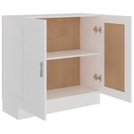 vidaXL Bibliothèque Blanc 82 5x30 5x80 cm Bois d'ingénierie