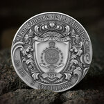 DON QUIXOTE DE LA MANCHA 2 Once Argent Monnaie 5 Dollars Niue 2024