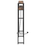 vidaXL Tête de lit de rangement Chêne fumé 135 cm Bois d'ingénierie