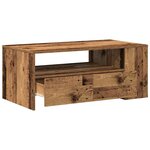 vidaXL Table basse Bois Ancien 102 x 55 x 43 5 cm Bois d'ingénierie