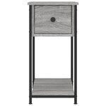 vidaXL Table de chevet sonoma gris 30x60x60 cm bois d'ingénierie