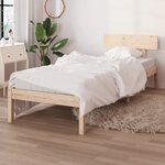 vidaXL Cadre de lit bois de pin massif 100x200 cm