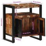 vidaXL Armoire lavabo de salle de bain 55x35x60 cm