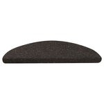 vidaXL Tapis d'escalier auto-adhésifs 10 Pièces noir 56x17x3 cm