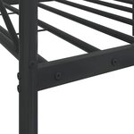 vidaXL Lit de repos sans matelas noir 90x190 cm acier