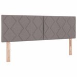 vidaXL Lit ressort avec matelas - taupe  140 x 200 cm  tissu