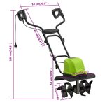 vidaXL Motoculteur de jardin à 4 lames électrique 800 W