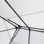 vidaXL Tonnelle avec guirlande lumineuse à LED 3x4 m Blanc