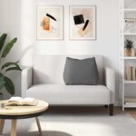 vidaXL Coussin de Dos Gris foncé 60 x 20 x 50 cm tissu