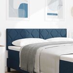 vidaXL Tête de lit style blocs de diamant Bleu 140 cm en tissu