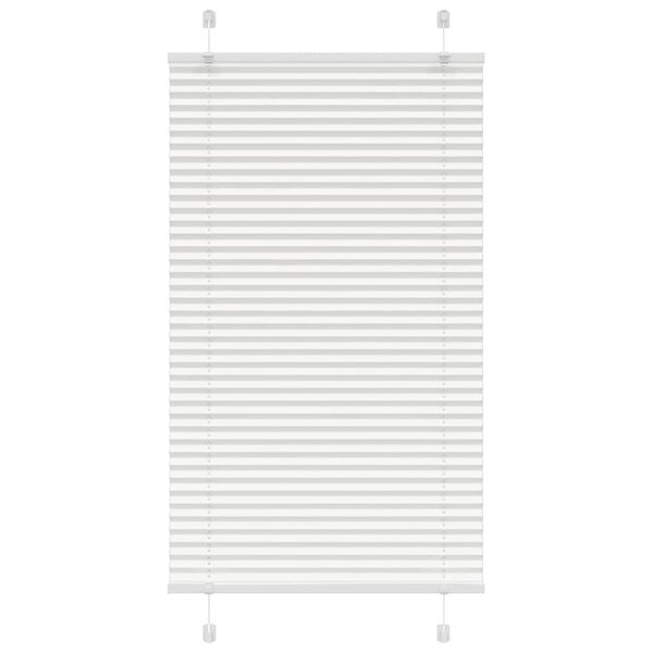 vidaXL Store plissé blanc 75x150 cm largeur du tissu 74 4 cm polyester