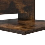 vidaXL Table d'appoint Chêne fumé 40 x 35 x 60 5 cm Bois d'ingénierie