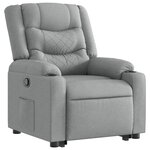 vidaXL Fauteuil inclinable Gris clair Tissu