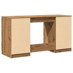 vidaXL Bureau chêne artisanal 140x50x77 cm bois d'ingénierie