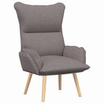 vidaXL Fauteuil relaxant Taupe 69 x 74 x 93 cm tissu