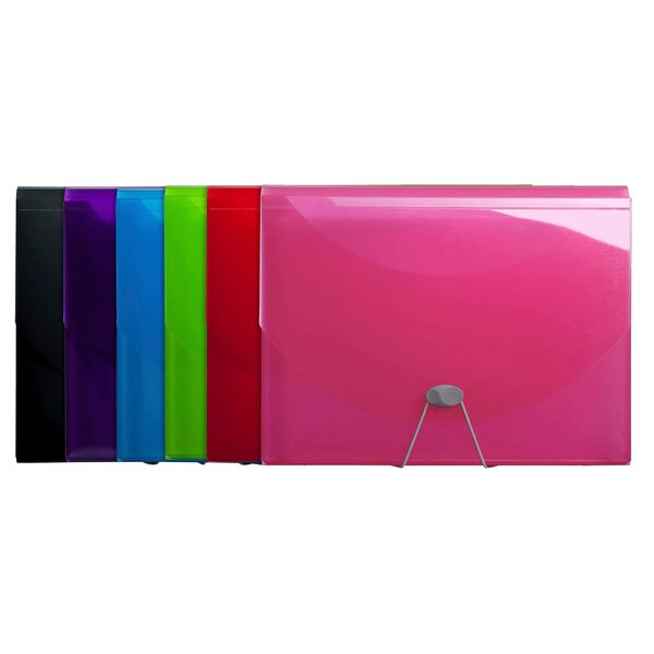 Trieur Valisette 13 Compartiments En Polypropylène Iderama Pp - 24x32cm - Couleurs Assorties - X 6 - Exacompta