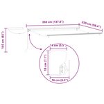 vidaXL Auvent rétractable électrique Noir et Blanc 3 5 x 2 5 m