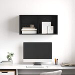 vidaXL Cabinet TV Chêne noir 37 x 37 x 72 cm Bois d'ingénierie
