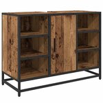 vidaXL Ensemble de mobilier de salle de bain 3 Pièces Bois Ancien