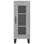 vidaXL Buffet haut Sonoma gris 34 5x34x180 cm Bois d'ingénierie