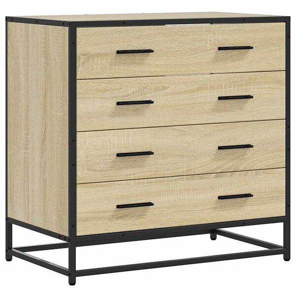 vidaXL Commode chêne sonoma 70x41x70 cm bois d'ingénierie