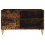 vidaXL Armoire à disques chêne fumé 84 5x38x48 cm bois d'ingénierie