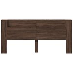 vidaXL Armoire tête de lit avec LED chêne marron 220x16 5x103 5 cm