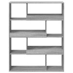 vidaXL Bibliothèque sonoma gris 100x33x125 5 cm bois d'ingénierie