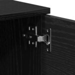 vidaXL Meuble TV avec tiroir Noir 140 x 35 x 40 cm Bois d'ingénierie