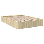 vidaXL Cadre de lit sans matelas chêne sonoma 120x200 cm
