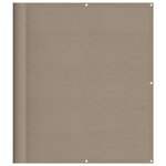 vidaXL Écran de balcon taupe 120x700 cm 100  polyester oxford