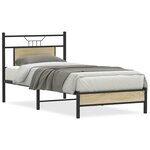 vidaXL Cadre de lit sans matelas chêne sonoma 90x190 cm
