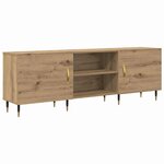 vidaXL Meuble TV chêne artisanal 150 x 30 x 50 cm Bois d'ingénierie