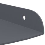 vidaXL Étagère Flottante d'Angle 4 pc Anthracite 18 x 18 x 2 cm