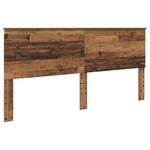 vidaXL Cadre de lit Bois ancien 200 x 200 cm Bois de pin massif
