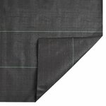 vidaXL Membrane anti-mauvaises herbes noir 2x25 m PP