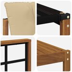 vidaXL Ensemble de canapés d'extérieur 8 pc Naturel et Beige