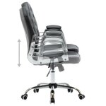 vidaXL Chaise de bureau pivotante Noir Similicuir