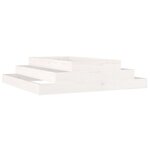 vidaXL Jardinière Blanc 110x110x27 cm Bois massif de pin