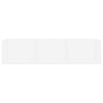 vidaXL Étagère murale à CD Blanc 75x18x18 cm Bois d'ingénierie