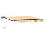 vidaXL Store rétractable manuel avec LEDs 3 5 x 2 m