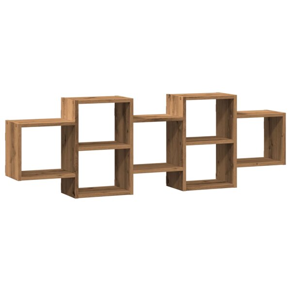 vidaXL Étagère murale chêne artisanal 129x18x42 cm bois d'ingénierie