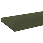 vidaXL Étagère flottante 2 pc Vert olive 60 x 8 5 x 2 5 cm Acier