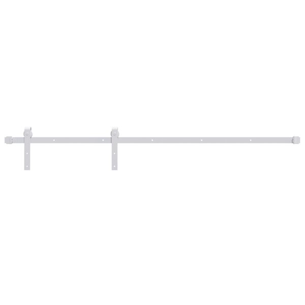 vidaXL Kit de quincaillerie de porte coulissante 183 cm Acier Blanc