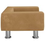 vidaXL Canapé pour enfants marron 50x40x26 5 cm velours