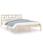 vidaXL Cadre de lit sans matelas 120x200 cm bois massif