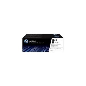 Hp 83x toners pack de 2 noir cf283xd